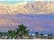Expansive mountain view featuring palm trees in the foreground at 2503 Kaymin Ridge Rd, Henderson, NV 89052