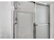 Clean, bright shower with glass door and chrome shower head at 2535 Jada Dr, Henderson, NV 89044