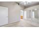 Large bedroom with vaulted ceiling, neutral walls, and ample mirrored closet space at 3351 Indian Shadow St # 204, Las Vegas, NV 89129