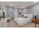 Bright bedroom with textured wall, and a view to the outside at 3452 Spanish Winds Ct, Las Vegas, NV 89141