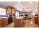 Bright and open kitchen with a view of the living and dining areas, and an island at 4726 Idaho Ave, Las Vegas, NV 89104