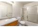 Bathroom with a shower-tub combo, toilet, and vanity with sink at 4730 E Craig Rd # 2190, Las Vegas, NV 89115