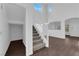 A spacious foyer featuring high ceilings and a staircase at 5124 Veeder Crest St, North Las Vegas, NV 89081