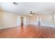 Large bonus room with laminate floors and neutral color walls at 63 Crescent Palm Ct, Henderson, NV 89002