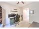 Well-organized office featuring dual monitor setup, built-in storage, and a comfortable chair at 6637 Rockhouse St, North Las Vegas, NV 89086