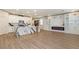 Open-concept living area featuring modern countertops and new floors at 8446 Vacarez Dr, Las Vegas, NV 89149