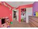 Bedroom featuring a view to the closet and hallway at 10218 Maltese Cross Ct, Las Vegas, NV 89183