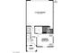 Detailed floorplan showcasing the 2-car garage, foyer, laundry, and main bedroom with ensuite bathroom at 1135 Tektite Ave, Henderson, NV 89011