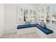 Sunny breakfast nook with a built-in bench and plantation shutters at 1139 5Th Pl, Las Vegas, NV 89104