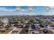 An aerial view of the property's neighborhood, proximity to downtown, the Strip, and Allegiant Stadium at 1940 Walker St, Las Vegas, NV 89106