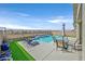 Stunning pool, perfect for outdoor entertaining and relaxation with mountain views at 2587 Tolmezzo St, Henderson, NV 89044