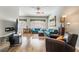 Bright and spacious living room with hardwood floors and comfortable seating at 4033 Bliss Canyon Ct, Las Vegas, NV 89129