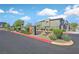 Attractive Willow Ranch community signage, with landscaped greenery and modern architecture at 527 Clearsable Ave, Henderson, NV 89044