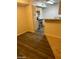 A kitchen with stainless steel appliances, granite countertops, and wood-style flooring at 555 E Silverado Ranch Blvd # 1123, Las Vegas, NV 89183