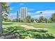 Lush golf course with the city skyline in the background at 669 Oakmont Ave # 3709, Las Vegas, NV 89109