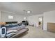 Large bedroom space with neutral carpet and great light perfect for working at 6747 Marjoram St, Las Vegas, NV 89166