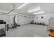 Spacious garage with ample room for parking and recreational equipment at 675 Benedict Dr, Las Vegas, NV 89110