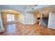 Spacious open concept living space featuring high ceilings and tiled floors throughout at 8216 Chimney Bluffs St, North Las Vegas, NV 89085