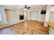 Bright living room featuring tile flooring, neutral walls, and a fireplace at 8216 Chimney Bluffs St, North Las Vegas, NV 89085