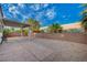 Backyard featuring gravel, covered patio, and privacy wall at , Las Vegas, NV 89106