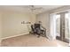 Bedroom featuring a work station and private patio access at 1436 Via Merano St, Henderson, NV 89052