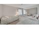 Comfortable bedroom showcasing twin beds with mirrored closet doors for added space at 208 Stonewood, Las Vegas, NV 89107