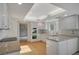 Open concept kitchen featuring stainless steel appliances and tile backsplash at 208 Stonewood, Las Vegas, NV 89107