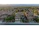 Aerial view of a residential area showing the layout of houses, streets, and community planning in a suburban setting at 2737 Josephine Dr, Henderson, NV 89044