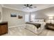 This bedroom showcases a ceiling fan, neutral decor, and matching bedside tables, creating a cozy retreat at 2737 Josephine Dr, Henderson, NV 89044