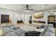 Comfortable living area with modern fireplace, ceiling fan and stylish decor at 2809 Proust Ct, Henderson, NV 89044
