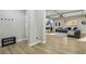 Spacious open-concept living area with hardwood floors and an open layout at 2809 Proust Ct, Henderson, NV 89044