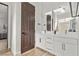 Bathroom featuring double vanity, ample storage and a separate lavatory at 3 Rue Allard Way, Henderson, NV 89011