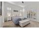 Bedroom with white walls, carpet, and shuttered windows, offering cozy, comfortable living at 3 Rue Allard Way, Henderson, NV 89011