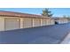 Row of detached garages provides secure and ample parking for residents at 3408 Winterhaven St # 204, Las Vegas, NV 89108