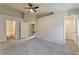 Spacious main bedroom with ceiling fan and ensuite bathroom at 3408 Winterhaven St # 204, Las Vegas, NV 89108
