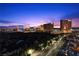 Breathtaking Las Vegas skyline view overlooking a golf course at twilight at 360 E Desert Inn Rd # 1903, Las Vegas, NV 89109