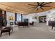Spacious living room with a unique ceiling, comfortable seating, and plenty of natural light at 360 E Desert Inn Rd # 1903, Las Vegas, NV 89109
