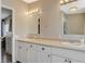 Bathroom featuring dual sinks, plenty of counter space, and updated fixtures at 425 Bonelli Ave, Overton, NV 89040