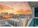Beautiful sunrise view of the city skyline from the balcony at 4575 Dean Martin Dr # 1103, Las Vegas, NV 89103