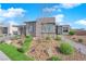 Charming single-story home featuring a desert landscape, paved walkway and a well-maintained front yard at 5095 E Long Leaf Ct, Pahrump, NV 89061