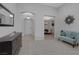 Welcoming foyer with tile floors, high ceilings, and view to the dining room at 6333 Orto Vaso Ave, Las Vegas, NV 89131