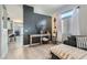 Bright living room featuring modern decor, a console table, and a comfortable-looking couch with blanket at 720 Camino La Paz, Henderson, NV 89012