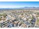 Expansive aerial view of a residential community showing the neighborhood layout with mountain views at 929 Sulphur Springs Ln # 102, Las Vegas, NV 89128