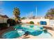 Refreshing pool and spa with lush greenery at 10799 Flame Vine Ct, Las Vegas, NV 89135