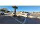 View of the home's front yard featuring desert landscaping and a palm tree at 1301 Madison Ave, Las Vegas, NV 89106