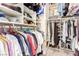 Walk-in closet with ample hanging space, shelves, and shoe storage at 1339 Echo Creek St, Henderson, NV 89052