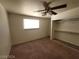 Bedroom with a ceiling fan, and a built-in closet at 2564 San Marcos St, Las Vegas, NV 89115