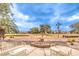 Inviting back patio overlooking the lush green golf course, perfect for outdoor relaxation at 2608 Golfside Dr, Las Vegas, NV 89134