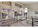 Spacious living room with high ceilings, modern decor, and open floor plan at 2813 Via Avanti St, Henderson, NV 89074