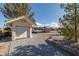 Exterior shot of detached garage with boat parking in the backyard at 3330 Unicorn Ave, Pahrump, NV 89048